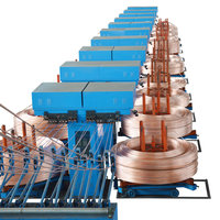 Máquina de Fundición Continua de Varillas de Cobre de 8-20 mm, Máquina Upcast para Varillas de Alambre de Cobre