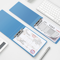 Carpeta de archivos con clip fuerte A5/A6 con logotipo personalizado, carpeta Portapapeles de material PP para oficina o escuela, organizador del hogar