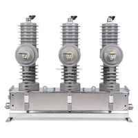 Disjoncteur à vide extérieur 12 kV ZW32 en acier inoxydable monté sur poteau avec interrupteur de déconnexion et relais de réenclenchement automatique intelligent IEC