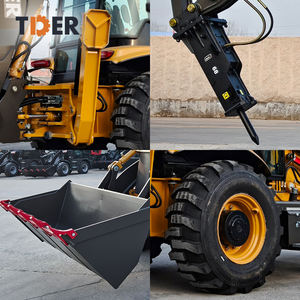 Retroexcavadora TDER China con Motor Yunnei 3cx 4x4, Excavadora <span class=keywords><strong>de</strong></span> Ruedas China con <span class=keywords><strong>Neumáticos</strong></span> Sin Cámara - Product Image 6