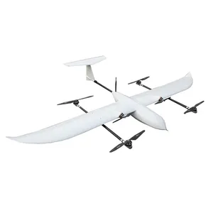Telaio per drone composito leggero in fibra di carbonio a decollo verticale con atterraggio ad ala fissa per rilevamenti e mappatura Monitor