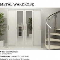 Armoire pliable réglable en acier avec motif imprimé pour la maison, le bureau, la chambre à coucher, l'hôtel