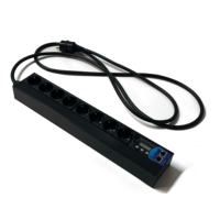 PDU 8 prises 16A, montage en rack, PDU intelligent, prise standard allemande, surveillance centralisée MQTT avec contrôle au niveau de la prise pour rack de serveur