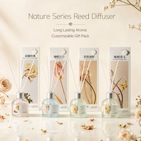 Diffuseur de parfum d'ambiance naturel 70 ml aux senteurs florales (Rose, Lys, Jasmin, Orange) en bouteille de verre – Longue durée – Désodorisant pour la maison