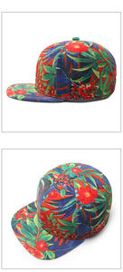 Nueva moda chic Hombres Mujeres unisex floral completo impreso camionero sombreros Gorra <span class=keywords><strong>de</strong></span> béisbol <span class=keywords><strong>rap</strong></span> Snapback Flat Bill <span class=keywords><strong>gorras</strong></span> Street wear Hat - Product Image 5