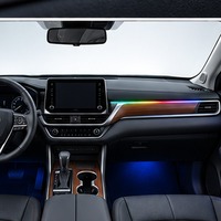 Kit d'éclairage ambiant en fibre de carbone pour Highlander 2015 - 2021, 64 couleurs, accessoires d'éclairage LED intérieur