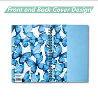 Cuaderno Espiral con Tapa Abatible y Logotipo Personalizado, Encuadernado con Espiral, Hojas Sueltas de PP, 50 Hojas, Impresión Interior Personalizada, Agenda para Oficina y Escuela