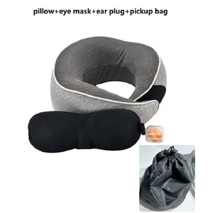 Oreiller <span class=keywords><strong>en</strong></span> <span class=keywords><strong>mousse</strong></span> à mémoire de forme <span class=keywords><strong>en</strong></span> U-Support de cou portable avec pochette de voyage, cadeau d'entreprise idéal et utilisation ergonomique quotidienne - Product Image 6