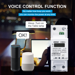 Tomzn 1P + N 65A tuya wifi thông minh hai chiều năng lượng <span class=keywords><strong>Meter</strong></span> hẹn giờ điện năng tiêu thụ Màn hình kWh <span class=keywords><strong>Meter</strong></span> wattmeter Smartlife - Product Image 5