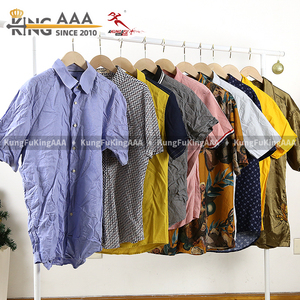 Camicie a maniche corte in cotone usate da uomo KingAAA all'ingrosso, bundle Ukay bianco all'ingrosso, abbigliamento estivo da spiaggia per adulti Taiwan - Product Image 3