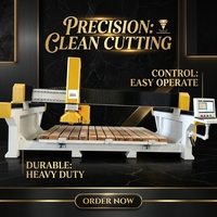 Machine de découpe de pierres pour granit/marbre/quartz/porcelaine, scie à pierre contrôlée par PLC, moteur à roulement personnalisable