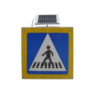 IP65 rainproof solar led pedestrian cross road traffic signal