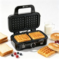 Anbolife 2026 – Machine à gaufres et sandwichs numérique, presse à petit-déjeuner, revêtement antiadhésif double en acier inoxydable, fabrication OEM/ODM