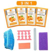 Produits de beauté personnalisés soins personnels ongles manucure pédicure outils corps lotion hydratante 10 en 1 ensemble de pédicure de luxe pour femmes