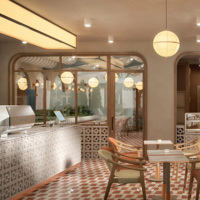 Meubles de café personnalisés tendance, design de boutique de thé, aménagement de boutique, comptoir de bar de café moderne pour la personnalisation