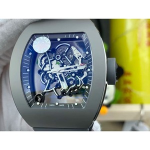 Luxurious Diver Tourbillon <b>Automatic</b> Mechanical Carbon Fiber Sapphire Case Rubber Band Unisex Sports Watch 50 Bar Water - Product Image 1