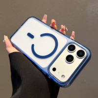 Coque de téléphone magnétique 2-en-1 en TPU et PC pour iPhone 17P 18P 18Promax, dos mat dépoli, anti-traces de doigts, antichoc, avec protection de caméra surélevée
