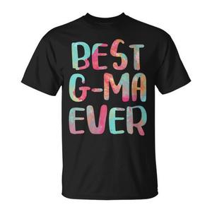 T-shirt Best G-Ma Ever noir avec imprimé Tie Dye, col rond, manches courtes, unisexe, pour adultes, cadeau pour réunion de famille - Product Image 1