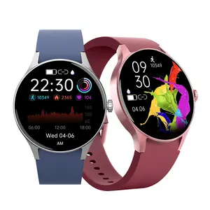 1.43 "HD 라운드 AMOLED 스크린 사용자 정의 다이얼 IP68 BT 전화 여성 남성 건강 100 스포츠 모드 단계 카운터 Smartwatch