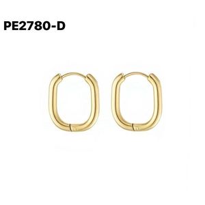 เอมี่ เอมี่ ฮักกี้ต่างหู 2.5X15X18 เครื่องประดับสตรีทรงเรขาคณิตคลาสสิกชุบเงิน - Product Image 2