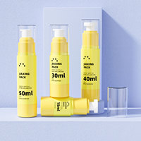 Bouteille de pompe sans air en plastique vide, 15ml, 30ml, 40ml, 50ml, vaporisateur de brume, crème pour le visage, correcteur, fond de teint, lotion pour le corps