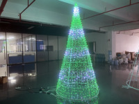 Guirlande lumineuse décorative à motif de sapin de Noël personnalisable, IP65, étanche, commande intelligente par point, chaîne de lumières LED pour extérieur