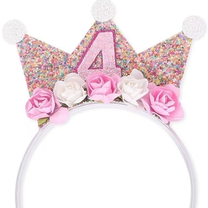 หมวก<span class=keywords><strong>มงกุฎ</strong></span>วันเกิดมงกุฎสำหรับ<span class=keywords><strong>เด็ก</strong></span> Hairbands <span class=keywords><strong>เด็ก</strong></span>แวววาววันเกิดมงกุฎวันเกิดครั้งแรก - Product Image 1