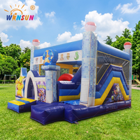 WINSUN Château gonflable commercial pour enfants, avec souffleur d'air et kit de réparation