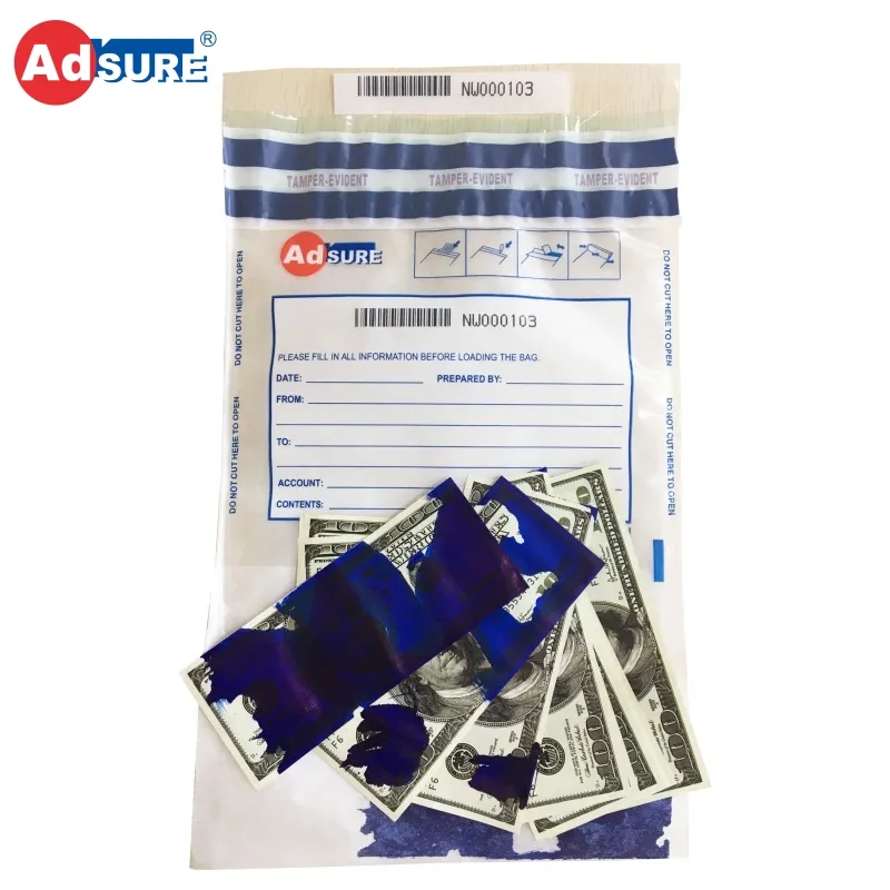 Custom Ink Permeable Security Bank Deposit Bags for Cash In Transit