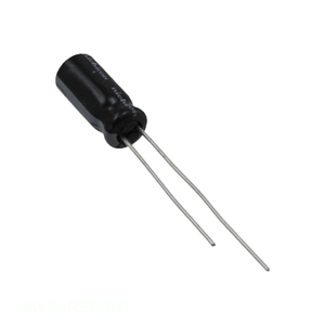 ตัวเก็บประจุเรเดียล0.33 uF 0.33 uF 10% uF 100V ฝาครอบรูผ่าน UKL2AR33KDD - Product Image 1
