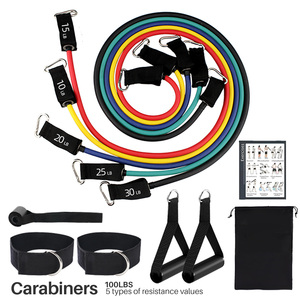 Set di 11 Fasce di Resistenza in TPE con Logo Personalizzato, 10-50 Libbre, <span class=keywords><strong>Kit</strong></span> Fitness Personalizzabile <span class=keywords><strong>per</strong></span> <span class=keywords><strong>Allenamento</strong></span> <span class=keywords><strong>a</strong></span> <span class=keywords><strong>Casa</strong></span>, Resistente e Impermeabile - Product Image 3
