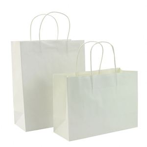Bolsa de Papel Kraft Marrón Biodegradable para Compras, con Asa e Impresión Personalizada - Product Image 2