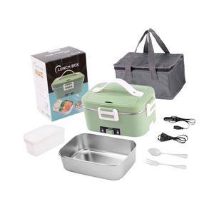 Portapranzo elettrico portatile con riscaldamento automatico in acciaio inox scalda alimenti per lavoro e auto e alimentazione a batteria - Product Image 5