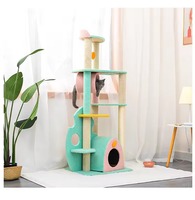 Meilleures ventes : Arbre à chat d'intérieur de luxe, de haute qualité, écologique, multi-niveaux, moderne, avec griffoir en sisal et maisonnette