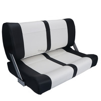 Siège double pour bateau, chaise de marin, siège de capitaine personnalisé, siège passager réversible pour bateau de luxe, yachts et bateaux à moteurs