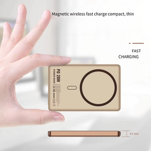 <span class=keywords><strong>REMAX</strong></span> MP-5 พาวเวอร์แบงค์ 5000mAh 15W ชาร์จไร้สายแม่เหล็ก PD20W ชาร์จเร็ว ดีไซน์โลหะบางเฉียบ - Product Image 3