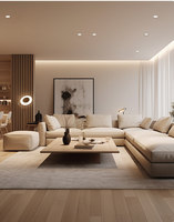 Spot LED encastré COB sans bordure à surface incurvée, invisible et anti-éblouissement, pour l'éclairage de la maison, du salon, de l'hôtel et des magasins