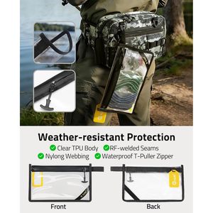 CVLIFE Fishing Waist Pack 10-19L Water Resistant With <b>Rod</b> <b>Holder</b> And Tackle Box For Outdoor Use - Product Image 6