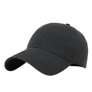 Casquette <span class=keywords><strong>de</strong></span> baseball unisexe 6 panneaux printemps/été – Grande taille, effet vieilli, style rétro Hong Kong, 100 % coton, ajustable - Product Image 1