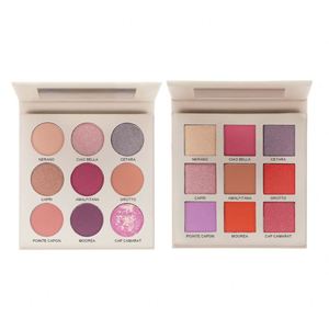 Bandeja de sombra de ojos mate para maquillaje, libro de sombras de ojos súper multicolor, bandeja de maquillaje de ojos con Destello fino, sombra de ojos de nueve colores perla - Product Image 2