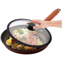 Couvercle en verre à bord en silicone avec isolation thermique, design écologique pour casseroles de 8 à 12 pouces, pièce de cuisson en acier inoxydable avec évent