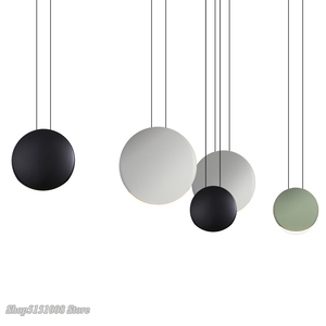 Luces colgantes modernas escandinavas, lámpara colgante minimalista para sala de estar, comedor, bar, luminarias creativas de media luna - Product Image 6
