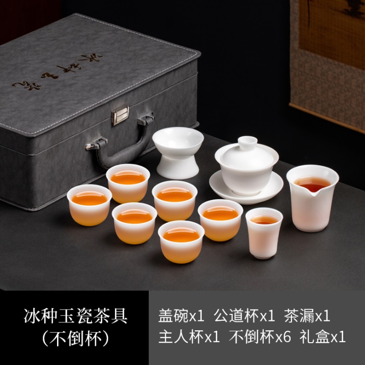 Ensemble de tasses à thé blanc1