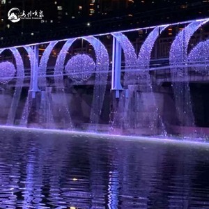 Fontaine à rideau <span class=keywords><strong>d</strong></span>'<span class=keywords><strong>eau</strong></span> numérique LED, spectacle <span class=keywords><strong>d</strong></span>'<span class=keywords><strong>eau</strong></span> musicale programmable pour événements commerciaux - Product Image 3
