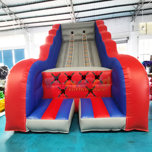 Grado comercial Fiesta al aire libre Desafío Curso Dos carriles Juegos Inflables Inflable <span class=keywords><strong>Jacob</strong></span>'s Ladder Juego de escalada - Product Image 1