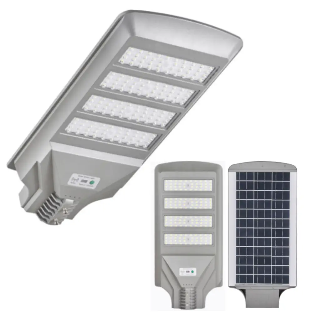 Lampe de stade solaire tout-en-un Lamparas Solares Télécommande Capteur de mouvement 200W 300W 400W Lampadaire solaire à LED pour l'extérieur