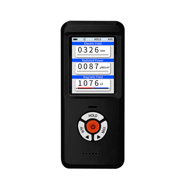 EM101 Portable Electromagnetic Radiation Detector Digital Handheld Rechargeable Electric/Magnetic Field Tester 50MHz-3.5GHz