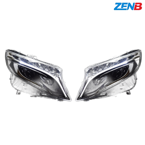 Conjunto de Faros Delanteros LED para Mercedes-Benz <span class=keywords><strong>Vito</strong></span> W447 2013-2019 con Luz de Giro Secuencial y un Toque Azul - Product Image 2