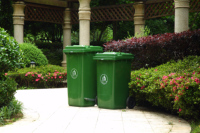 Poubelle à roulettes en plastique, 240l, gestion des déchets, recyclage, poubelle, benne