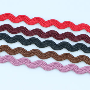 17 bobines de ruban en polyester à faible élasticité, 3 mm à 8 mm, coloré, à bord incurvé, couleur unie, pour vêtements, <span class=keywords><strong>bordure</strong></span> de jupe, ruban marin en forme de S - Product Image 2